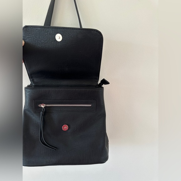 SOLD Co-Lab Goat Leather Shoulder Satchel Purse - Picture 4 of 11